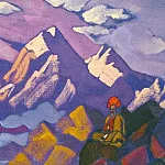 Tibet. Lama in the mountains, Roerich N.K. (Part 3)