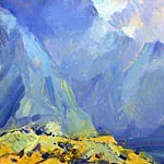 Mountain lake , Roerich N.K. (Part 3)