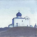 Study for the chapel of St. Sergius of America # 17 , Roerich N.K. (Part 3)