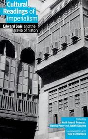 Cover of: Cultural readings of imperialism: Edward Said and the gravity of history