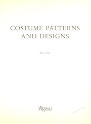 Cover of: Costume patterns and designs by Max Tilke
