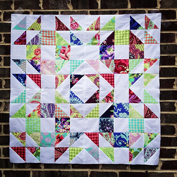 New Amy Butler quilt top complete! This one may be for my shop! #amybutler @etsy