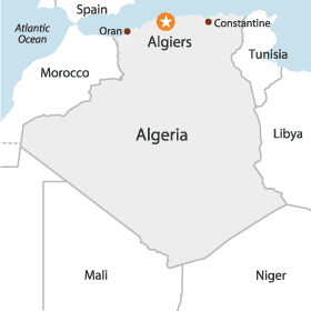 Map of Algeria