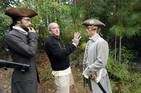 Tom Mison, Paul A. Edwards, Neil Jackson - Sleepy Hollow - Necromancer - Van de set