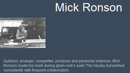 Header - Mick Ronson