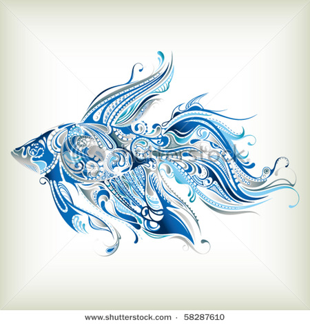 stock-vector-abstract-tropical-fish-58287610 (450x470, 84Kb)