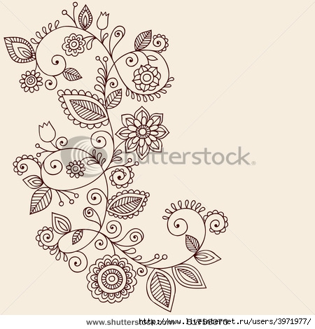 stock-vector-hand-drawn-abstract-henna-mehndi-vines-and-flowers-paisley-style-doodle-vector-illustration-design-51756073 (450x470, 132Kb)