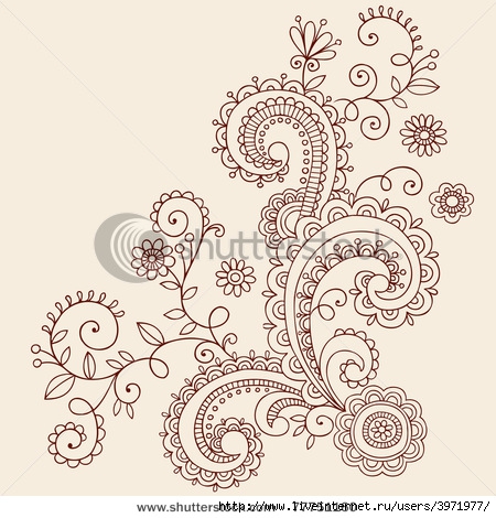 stock-vector-hand-drawn-henna-mehndi-paisley-doodle-flowers-and-vines-vector-illustration-design-elements-77751160 (450x470, 167Kb)
