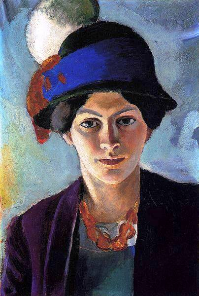 The Artist's Wife with Hat, 1909 (404x600, 211Kb)