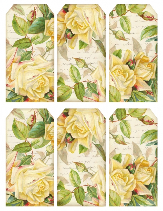 4267534_Roses_yellow_cluster__script__6_tags_printable__lilacnlavender (541x700, 326Kb)