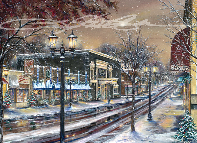 MOONLIGHT ON GRAND AVENUE  Susan T Amidon (650x473, 858Kb)