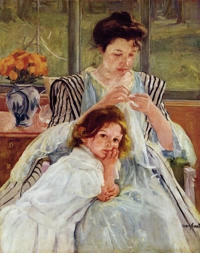 1327921613_MaryCassattYoungMotherSewingOilPainting (400x505, 37Kb)