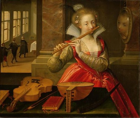 Ravesteyn, Dirk de Quade van (1589-1619) - Allegory of Music, ca 1600, Kunsthistorisches Museum, Vienna (487x411, 51Kb)
