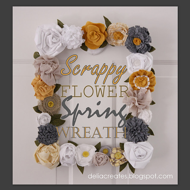 Scrappy Spring Flower Frame (640x640, 113Kb)