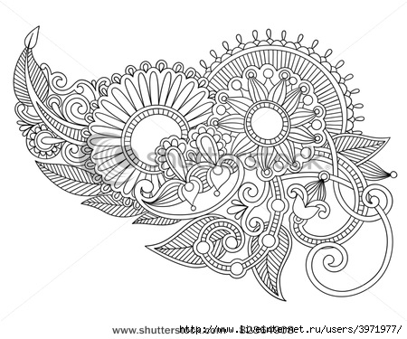 stock-vector-hand-draw-line-art-ornate-flower-design-ukrainian-traditional-style-82364908 (450x375, 123Kb)