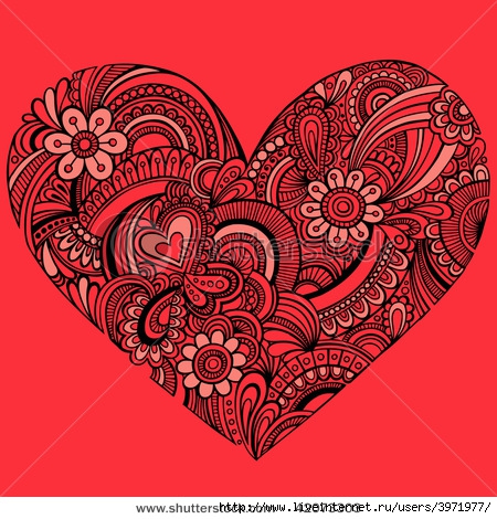 stock-vector-hand-drawn-intricate-henna-tattoo-paisley-heart-doodle-vector-illustration-on-red-background-42073303 (450x470, 195Kb)