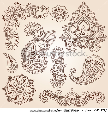 stock-vector-henna-mehndi-doodles-abstract-floral-paisley-design-elements-mandala-and-page-corner-design-92278453 (450x470, 236Kb)