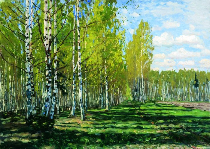 Stanislav Zhukovsky - Forest, n.d. Oil on canvas. Rostov Regional Museum of Fine Arts, Rostov-on-Don, Russia (700x498, 507Kb)