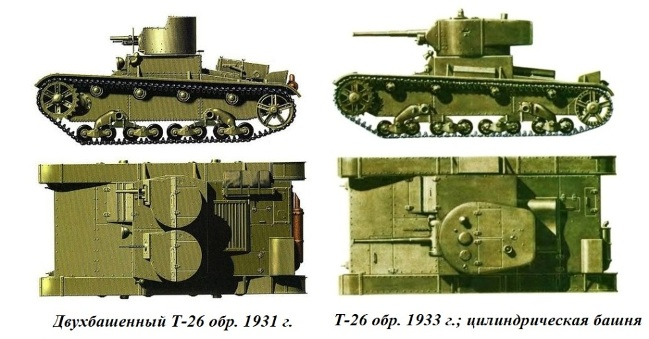 03 танки т-26 1931 и 1933 гг (649x339, 173Kb)