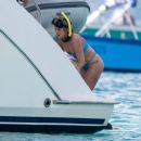 Sarah Jayne Dunn – In a blue bikini during family holiday in Barbados - 454 x 386