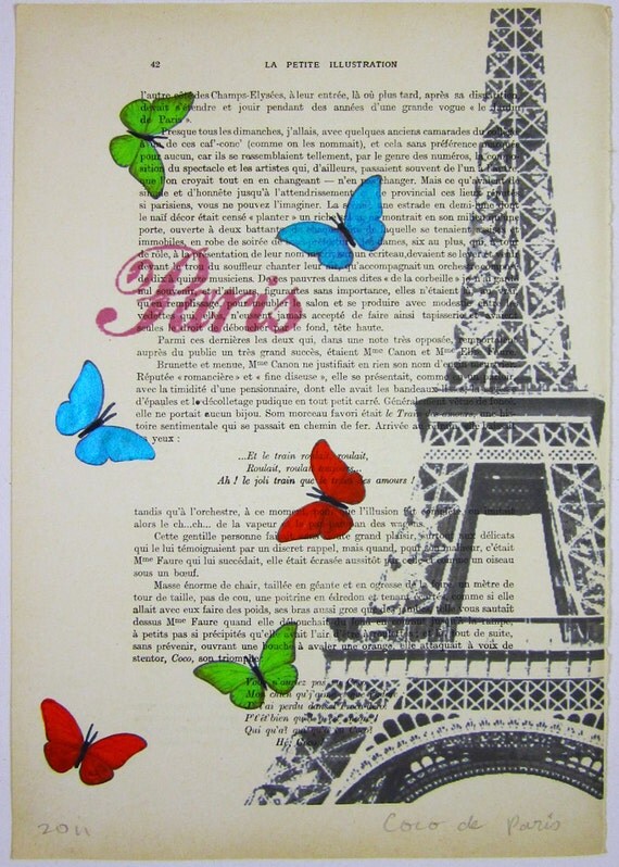    - Original   ARTWORK  'La Petit  "1920   Parisien  De Paris