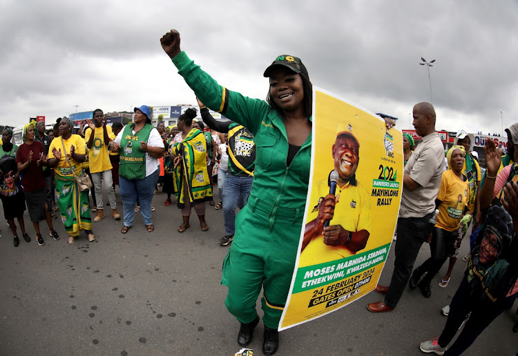 A poll put support for the ANC at 44.8% under a scenario modelled for the 66% turnout seen at the national elections in 2019.