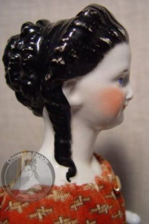 Antique china doll ringlets hairstyle