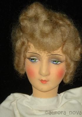 Boudoir doll papier-mâché head flapper dolls 1920s