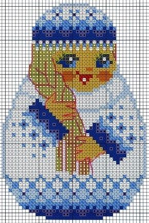 matryoshka cross stitch chart