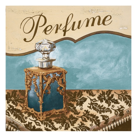 Bath Accessories III - Blue Perfume Giclee Print by Gregory Gorham at Art.com