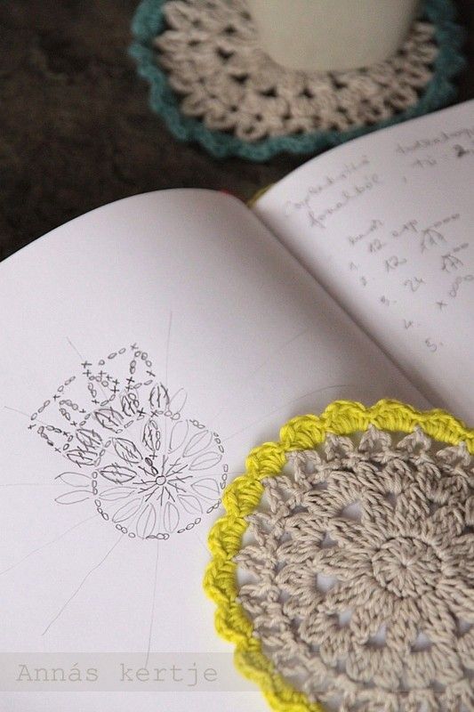 Crochet Coaster - Tutorial ❥ 4U // hf