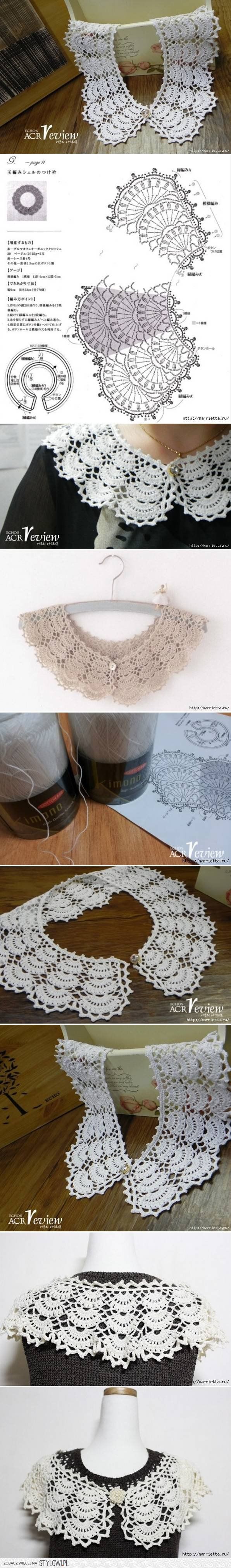 DIY Open Work Crochet Collar DIY Projects | UsefulDIY.c na Stylowi.pl