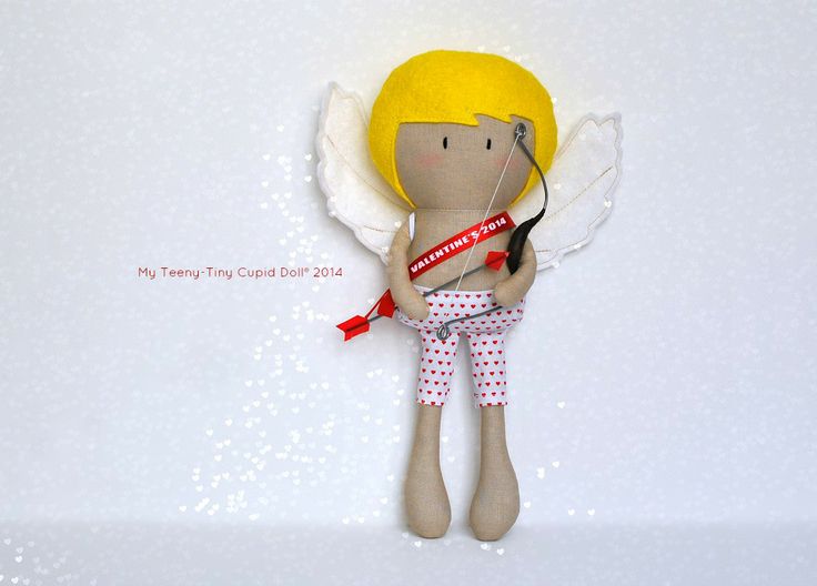 My Teeny-Tiny Cupid Doll 2014 / 11" Handmade Fashion Dolls by Cook You Some Noodles