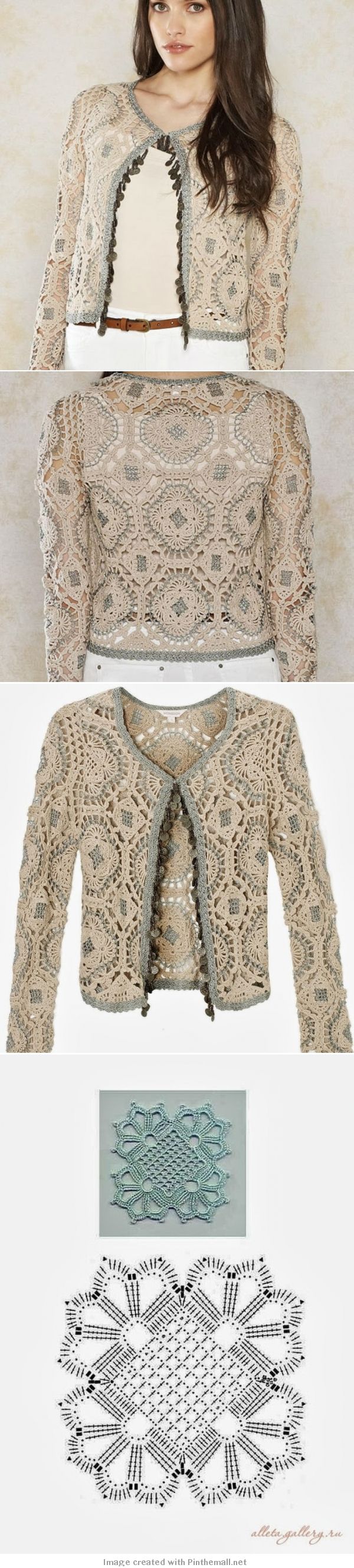 Crochet motif jacket. http://crochetemoda.blogspot.com/2013/10/casaqueto-de-crochet_24.html