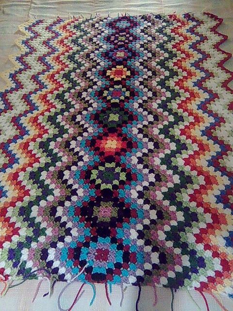 Granny Squares meet Granny Chevron! Inspiration