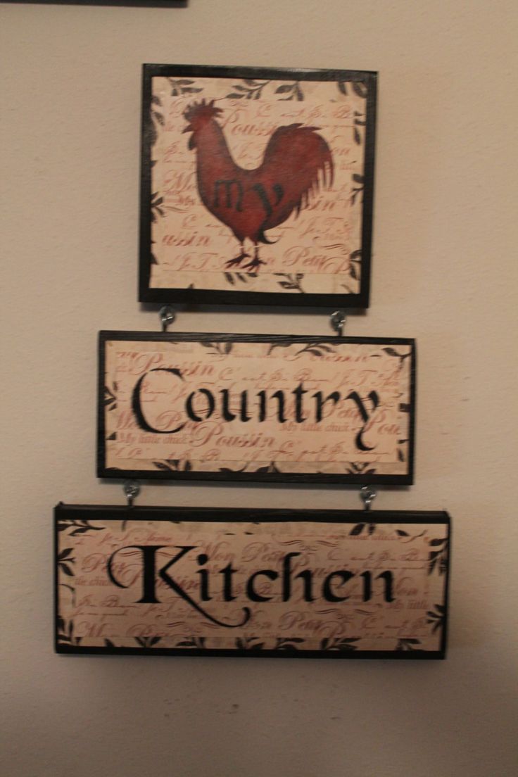 Rooster Decor | Rooster Decor...New Version....Country Kitchen Sign...Kitchen Decor ...