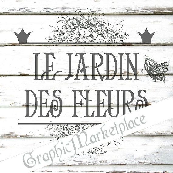 Instant Download Jardin Fleurs