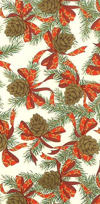Gilded pine cone Christmas crafting paper made in Italy