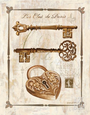 Keys to Paris II Print by Gregory Gorham at eu.art.com