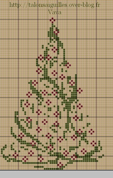 spain-styl.jpg; free cross stitch pattern for christmas tree- very unusual