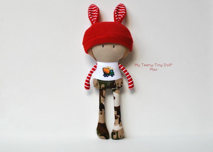 My Teeny-Tiny Doll Max / 11" Handmade Fashion Dolls by Cook You Some Noodles