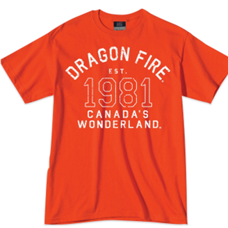 Canada's Wonderland Dragon Fire Classic Tee