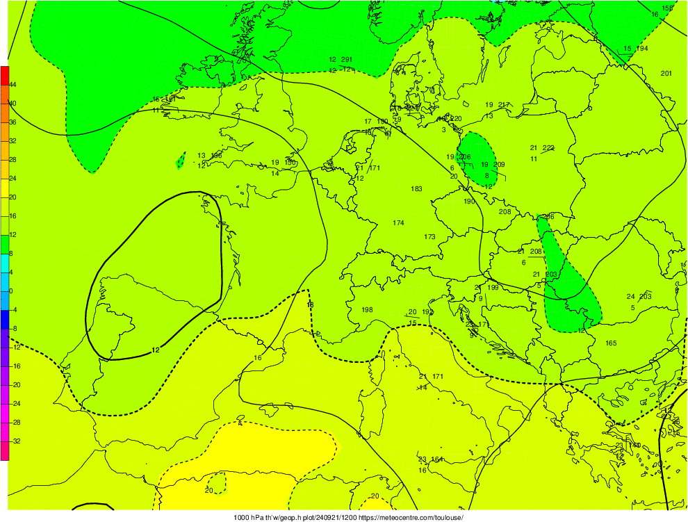 analyse d'altitude 1000 hpa