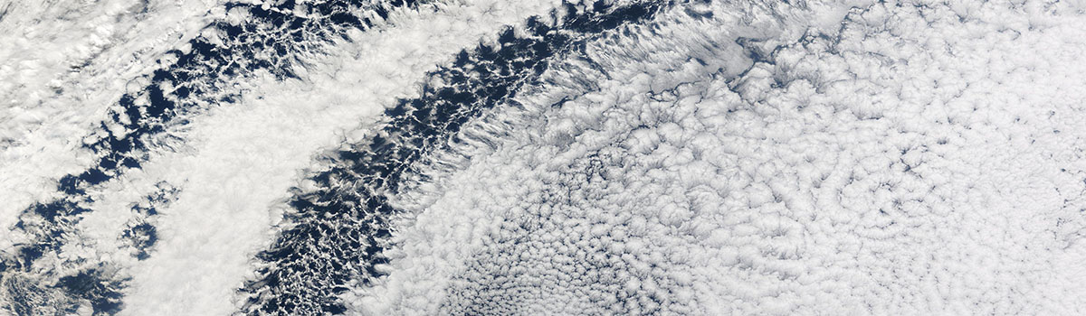 Open- and Closed-Cell Clouds over the Southern Atlantic Ocean