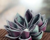 Jade Berry - Tsumami Style Silk Flower Brooch
