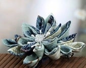Cloud Crane - Kanzashi  Flower Barrette Hair Clip