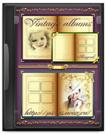 Vintage Albums Vector