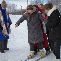 дружно на лыжах :: Николай Иванович Щенов