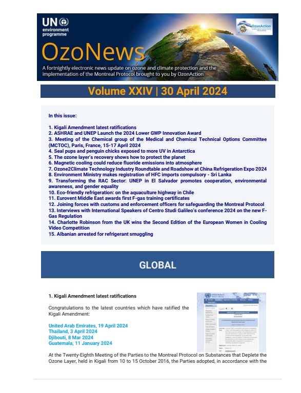 OzoNews, Volume XXIV, 30 April 2024 issue