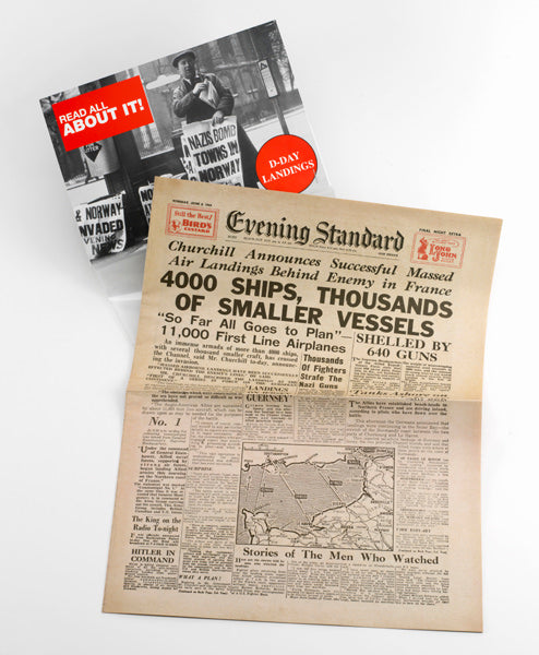 D Day Landings Replica Newspaper